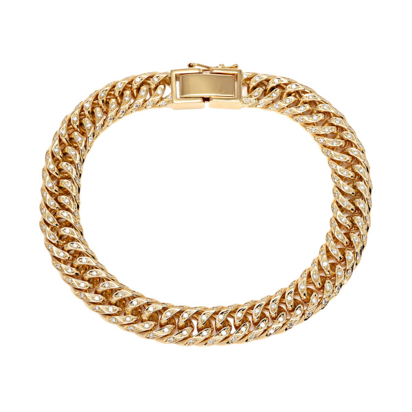 yukizakiselect kihei ユキザキセレクトジュエリー 喜平 喜平 ブレスレット ダブル6面 約20cm 約47.3g 