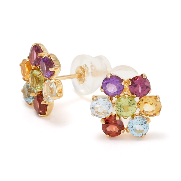 yukizakiselect ProperOther ユキザキセレクトジュエリー OTHER 花 ロードライトガーネット シトリン ブルートパーズ 