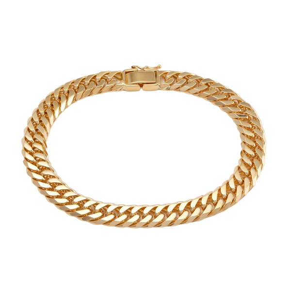 yukizakiselect kihei ユキザキセレクトジュエリー 喜平 喜平 ブレスレット ダブル6面 約18cm 約30.25g 