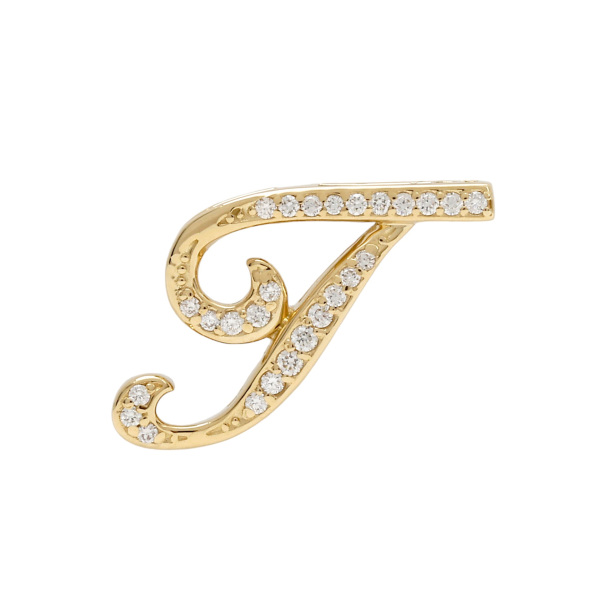 yukizaki alpha ユキザキ アルファ イニシャルペンダントトップ【T】Sサイズ【正規品】 y.alpha.12.6.t.s