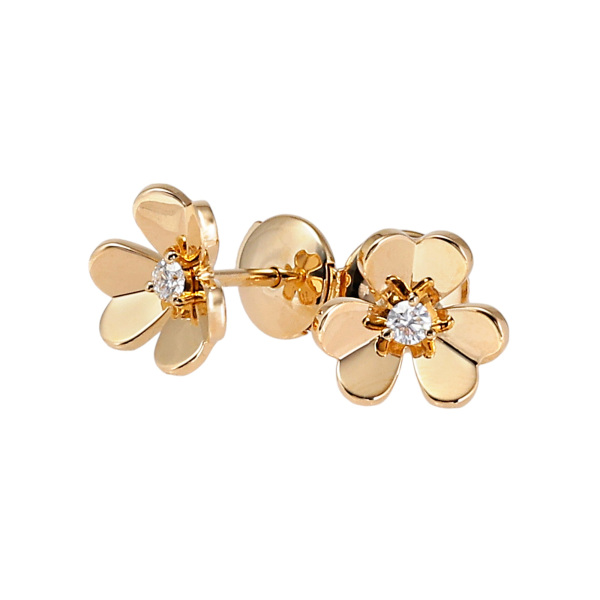 ヴァンクリーフ＆アーペル フリヴォル ミニ K18イエローゴールド ピアス 中古