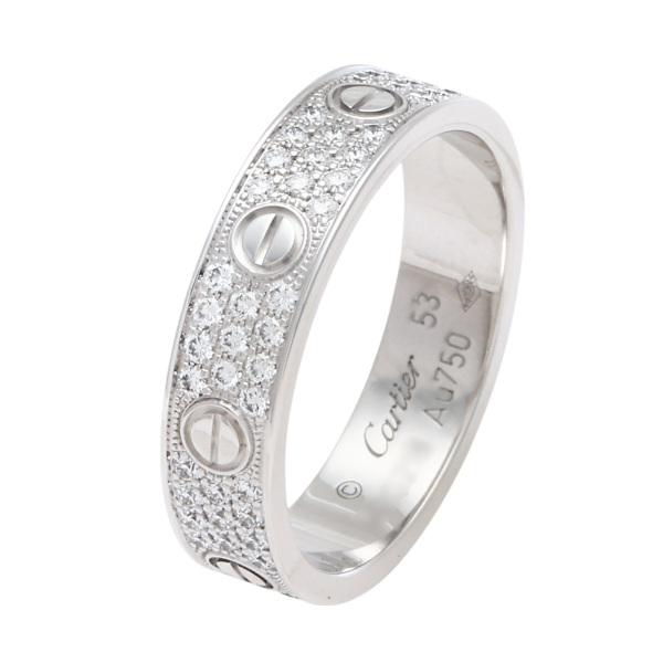 cartier love カルティエ ラブ SM パヴェ b4083400