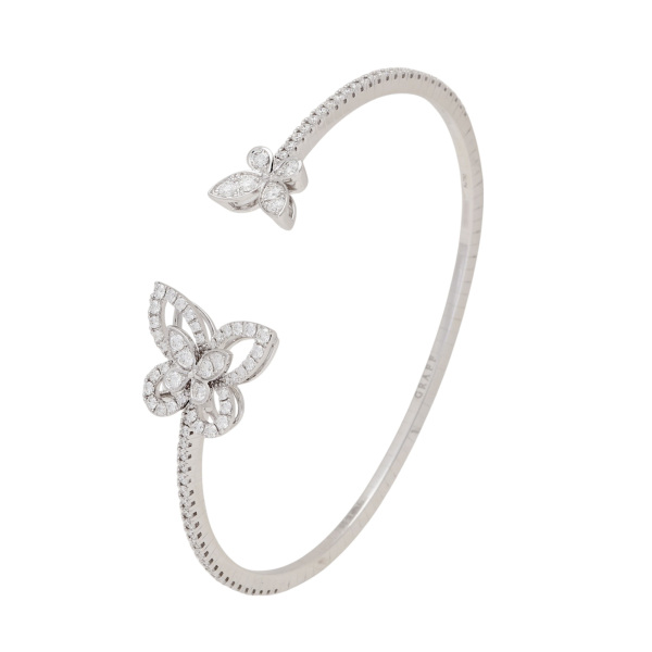 graff butterfly silhouette グラフ バタフライシルエット オープン ダイヤモンド バングル rgb501