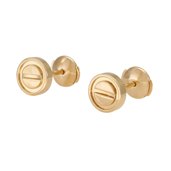 Cartier ゴールド ハンマード ピアス(両耳用) Cartier ゴールド ハンマード ピアス(両耳用) - メルカリ