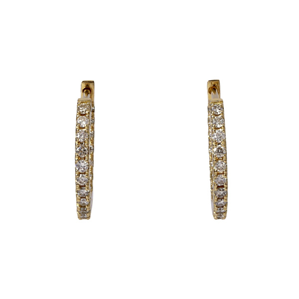 大幅お値下げ中!! ゆきざき18k ダイヤピアス K18イエローゴールド ダイヤモンド ピアス : ジェムキャッスル