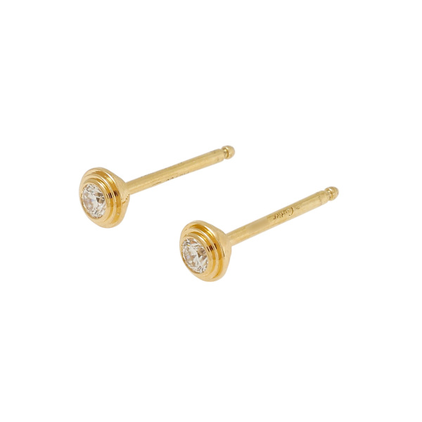 p287/【割引済み✧】K18コート リングピアス　5Aダイヤ　上品　高品質 PRINCESS CUT DIAMONDS PIERCED EARRINGS(2ZP1644)K18 ピアス