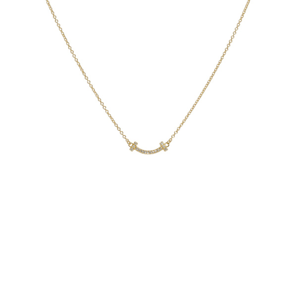 【TIFFANY&Co】鏡面仕上げ　希少　レア　Tスマイル　Tワイヤー　ダブル Tiffany & Co. - （新品仕上げ済）ティファニー TIFFANY T