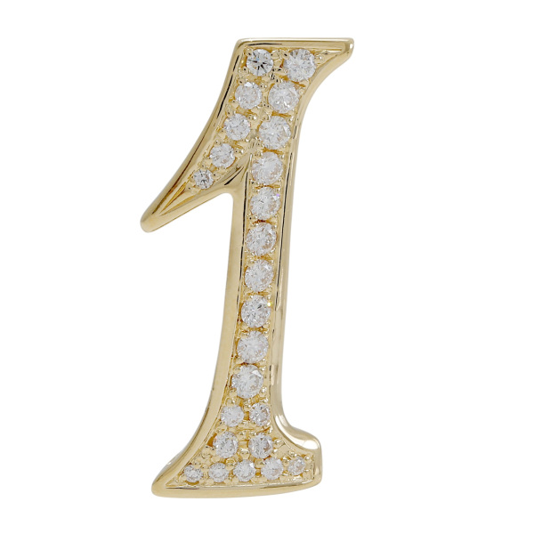 yukizaki nombre ユキザキ ノンブル ナンバーペンダントトップ【1】Lサイズ【正規品】 y.nombre.12.6.1.l