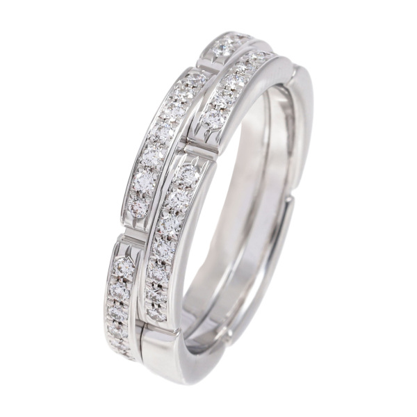 cartier maillon-panthere カルティエ マイヨンパンテール ウェディング リング 2連 セミパヴェセッティング b4098900