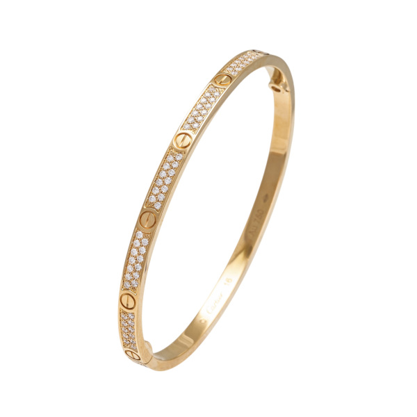 cartier love カルティエ ラブ パヴェ スモールモデル n6710600