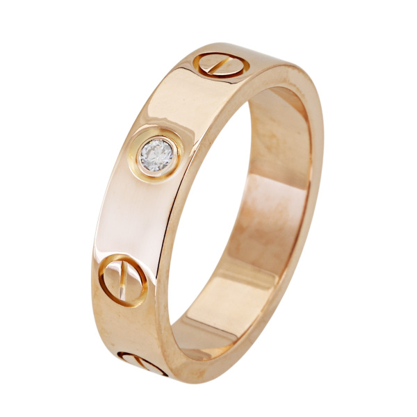 cartier love カルティエ ラブ ウェディング リング スモールモデル ダイヤモンド1石 b4050700