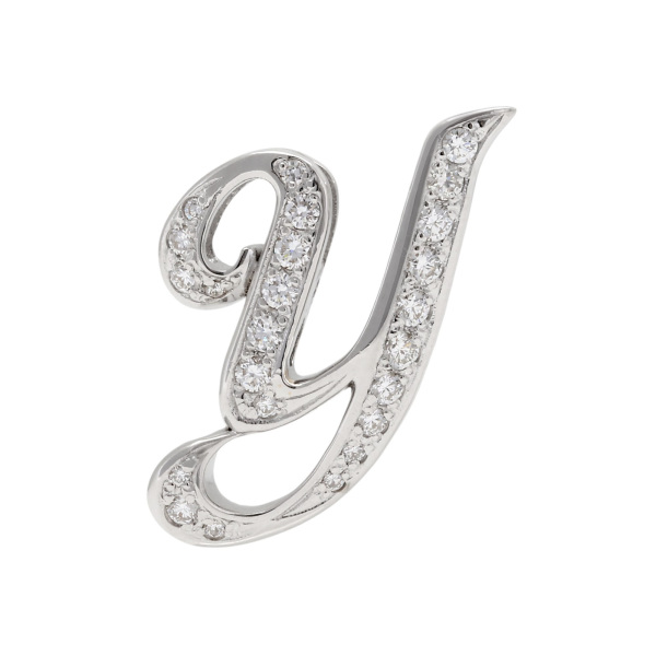 yukizaki alpha ユキザキ アルファ イニシャルペンダントトップ【Y】Mサイズ【正規品】 y.alpha.12.9.y.m