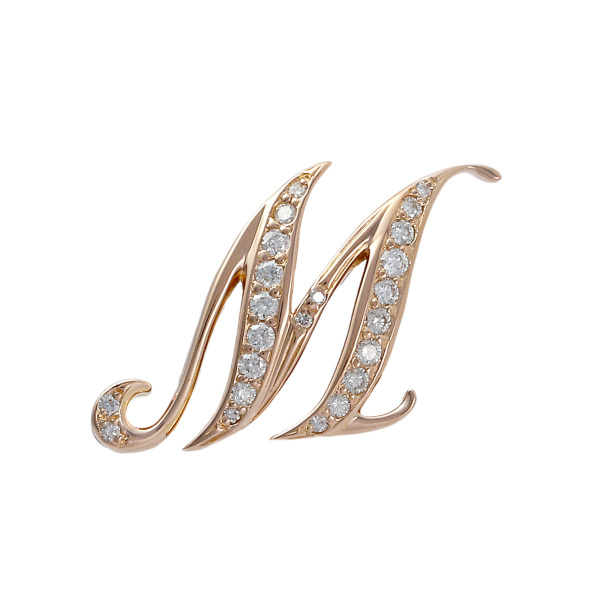 yukizaki alpha ユキザキ アルファ イニシャルペンダントトップ【M】Mサイズ【正規品】 y.alpha.12.22.m.m