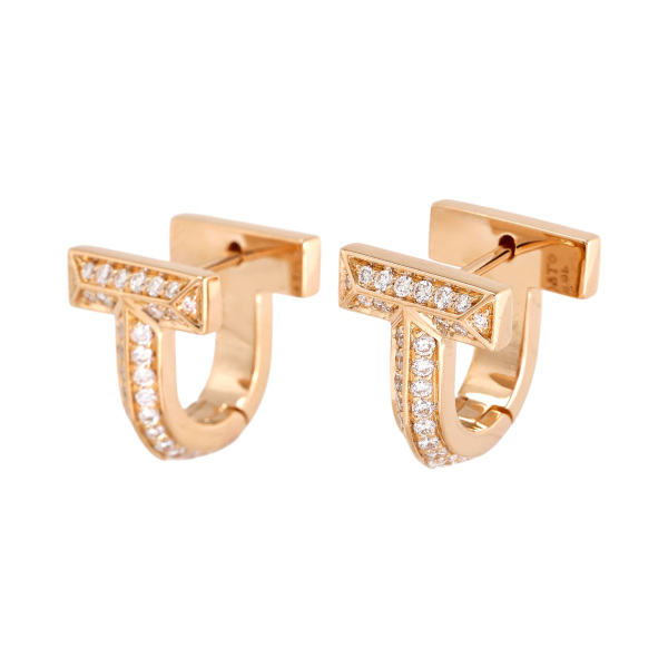 tiffany tiffany-t ティファニー ティファニー T ワン ハーフ パヴェ ダイヤモンド ハギー ピアス 73586119