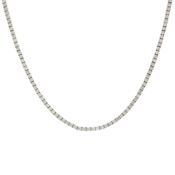 テニスネックレス　ハイモデル　限定品　オシャレ シルバー スパイクテニスネックレス 幅6.8mm 45cm-50cm SPIKE01