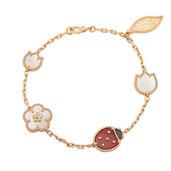 にゃ　Van Cleef & Arpels ブレスレット ヴィンテージ アルハンブラ ブレスレット、5モチーフ 18K