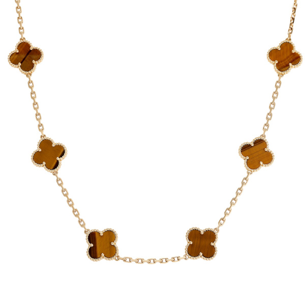 ヴィンテージアルハンブラ 10モチーフ ネックレス ヴィンテージ アルハンブラ ネックレス、10モチーフ 18K