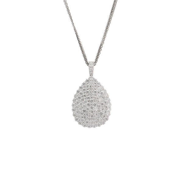 [新品 未使用品]ゆきざきK18 ダイヤモンド ネックレス 付属品あり ユキザキセレクトジュエリー(YUKIZAKI SELECT JEWELRY) ドロップ