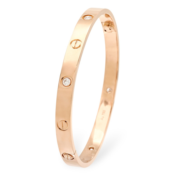 cartier love カルティエ ラブ クラシックモデル ハーフダイヤ b6036000