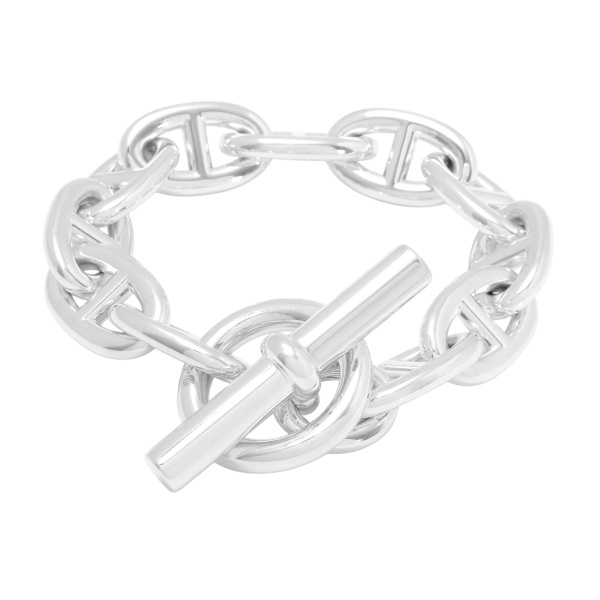 【希少・新品未使用】 GM 15 コマ エルメス シェーヌダンクル ブレスレット 中古] エルメス シェーヌダンクル GM 15コマ H101672B