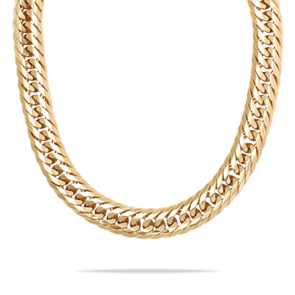 yukizakiselect 基黑 柚木﨑精選珠寶 喜平 喜平 項鍊 12個三倍 約70厘米 約1157.85克 