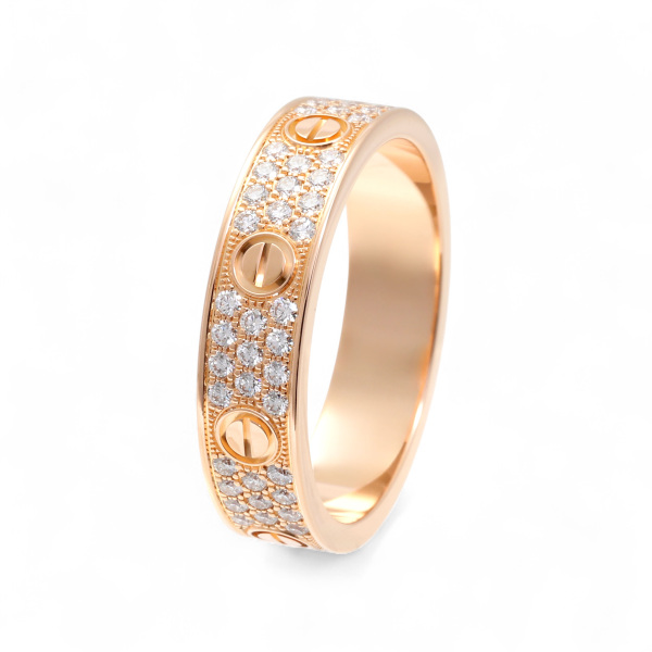 cartier love カルティエ ラブ リング スモールモデル パヴェ b4085800