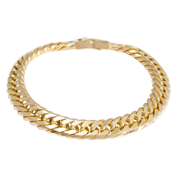 yukizakiselect kihei ユキザキセレクトジュエリー 喜平 喜平 ブレスレット ダブル6面 約20cm 約50.8g 