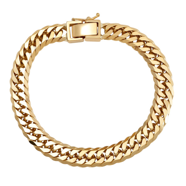 yukizakiselect kihei ユキザキセレクトジュエリー 喜平 喜平 ブレスレット ダブル6面 約20cm 約50.64g 