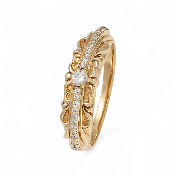 yukizaki regalia ユキザキ レガリア イエローゴールド ダイヤモンド リング ymr20.1.6.5