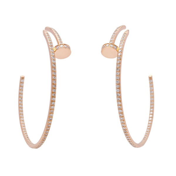 cartier juste-un-clou カルティエ ジュストアンクル フープ ラージモデル パヴェセッティング n8515009