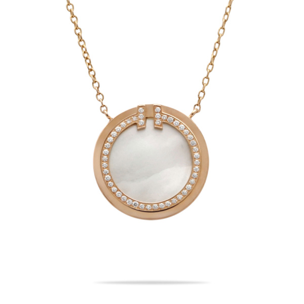 tiffany tiffany-t Tiffany Tiffany T Diamond & Mother-of-Pearl Circle pendant 64026801