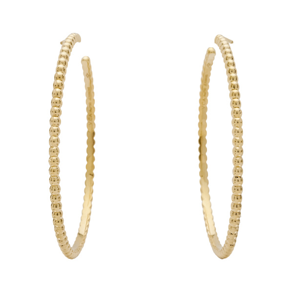 vancleefarpels perlee Van Cleef & Arpels Perlet Gold pearl hoop earrings Large model vcarp7rz00