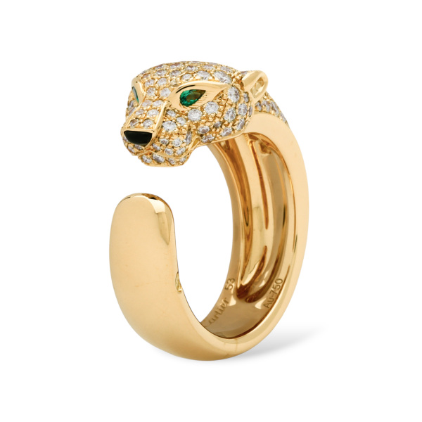 cartier panthere カルティエ パンテール ドゥ カルティエ リング ミディアムモデル セミパヴェセッティング n4225000