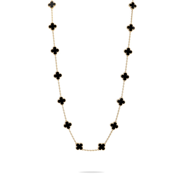 vancleefarpels vintage al hambra Van Cleef & Arpels Vintage alhambra Long necklace 20 motifs vcara43100
