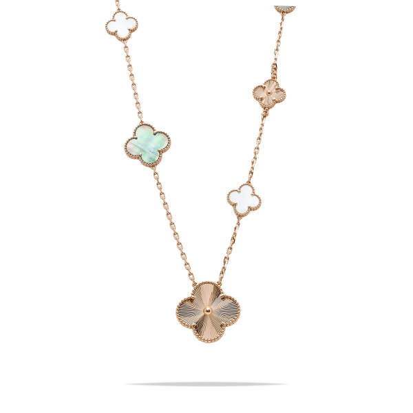 vancleefarpels majic-alhambra ヴァンクリーフ&アーペル マジックアルハンブラ トランスフォーマブル ロングネックレス 15モチーフ vcarpgv200