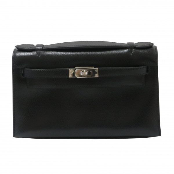 hermes  エルメス  ケリー ミニ 2 エプソン ブラック シルバー金具 