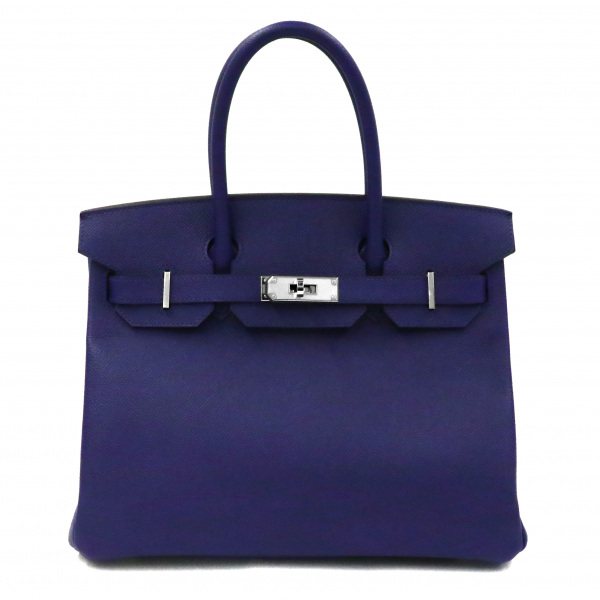 hermes birkin エルメス バーキン バーキン 30 エプソン ブルーアンクル シルバー金具 D刻印 