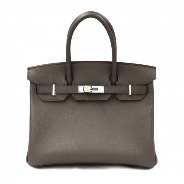 hermes birkin エルメス バーキン バーキン 30 エプソン グリスエタン シルバー金具 C刻印 