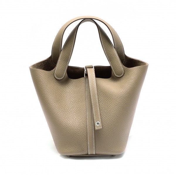 hermes picotinlock エルメス ピコタンロック ピコタンロック PM トリヨンクレマンス エトゥープ シルバー金具 Y刻印 