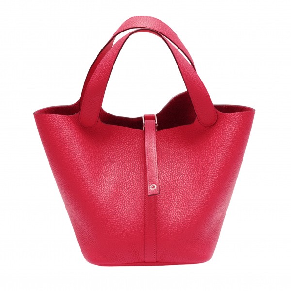 hermes picotinlock エルメス ピコタンロック MM トリヨンクレマンス ローズメキシコxルージュドクー シルバー金具 Z刻印 