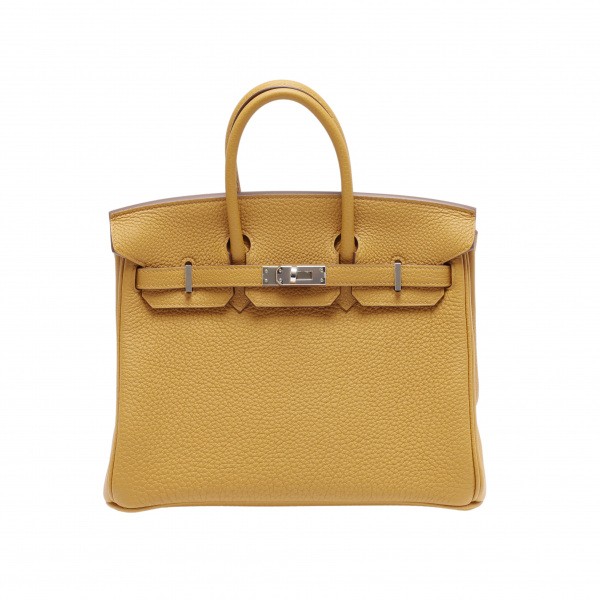 hermes  エルメス  25 トゴ キャラメルxライム シルバー金具 Y刻印 