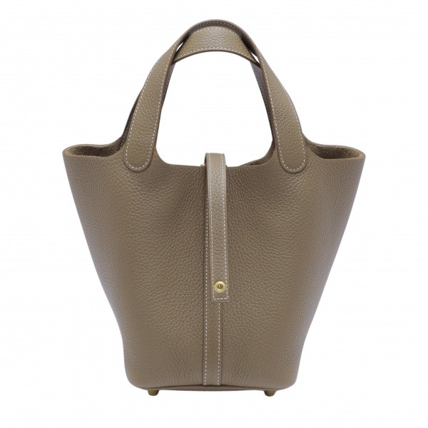 hermes picotinlock エルメス ピコタンロック PM トリヨンクレマンス エトゥープ イエローゴールド金具 Z刻印 