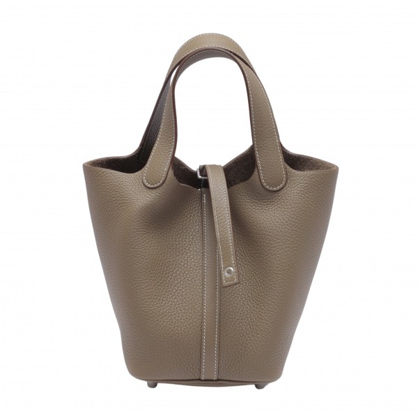 hermes picotinlock エルメス ピコタンロック PM トリヨンクレマンス エトゥープ シルバー金具 Y刻印 