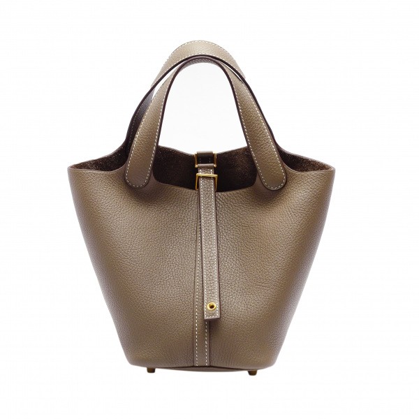 hermes picotinlock エルメス ピコタンロック PM トリヨンクレマンス エトゥープ イエローゴールド金具 Y刻印 