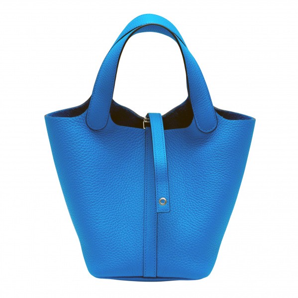 hermes picotinlock エルメス ピコタンロック PM トリヨンクレマンス ブルーフリーダ シルバー金具 Y刻印 