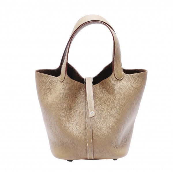 hermes picotinlock エルメス ピコタンロック MM トリヨンクレマンス エトゥープ シルバー金具 Z刻印 