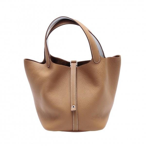 hermes picotinlock エルメス ピコタンロック エクラ MM トリヨンクレマンス ゴールドxブルーブリュム シルバー金具 Z刻印 