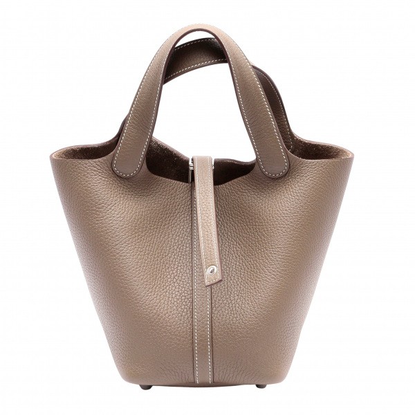 hermes picotinlock エルメス ピコタンロック PM トリヨンクレマンス エトゥープ シルバー金具 Y刻印 