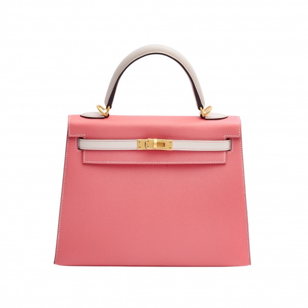 hermes  エルメス  25 エプソン ローズアザレ クレ イエローゴールド金具 C刻印 