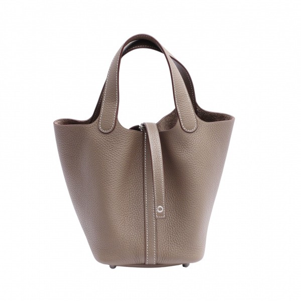 hermes picotinlock エルメス ピコタンロック PM トリヨンクレマンス エトゥープ シルバー金具 Z刻印 